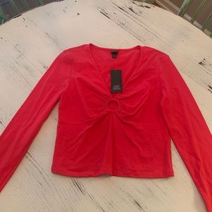 Wild Fable: Red Long Sleeve Going out shirt